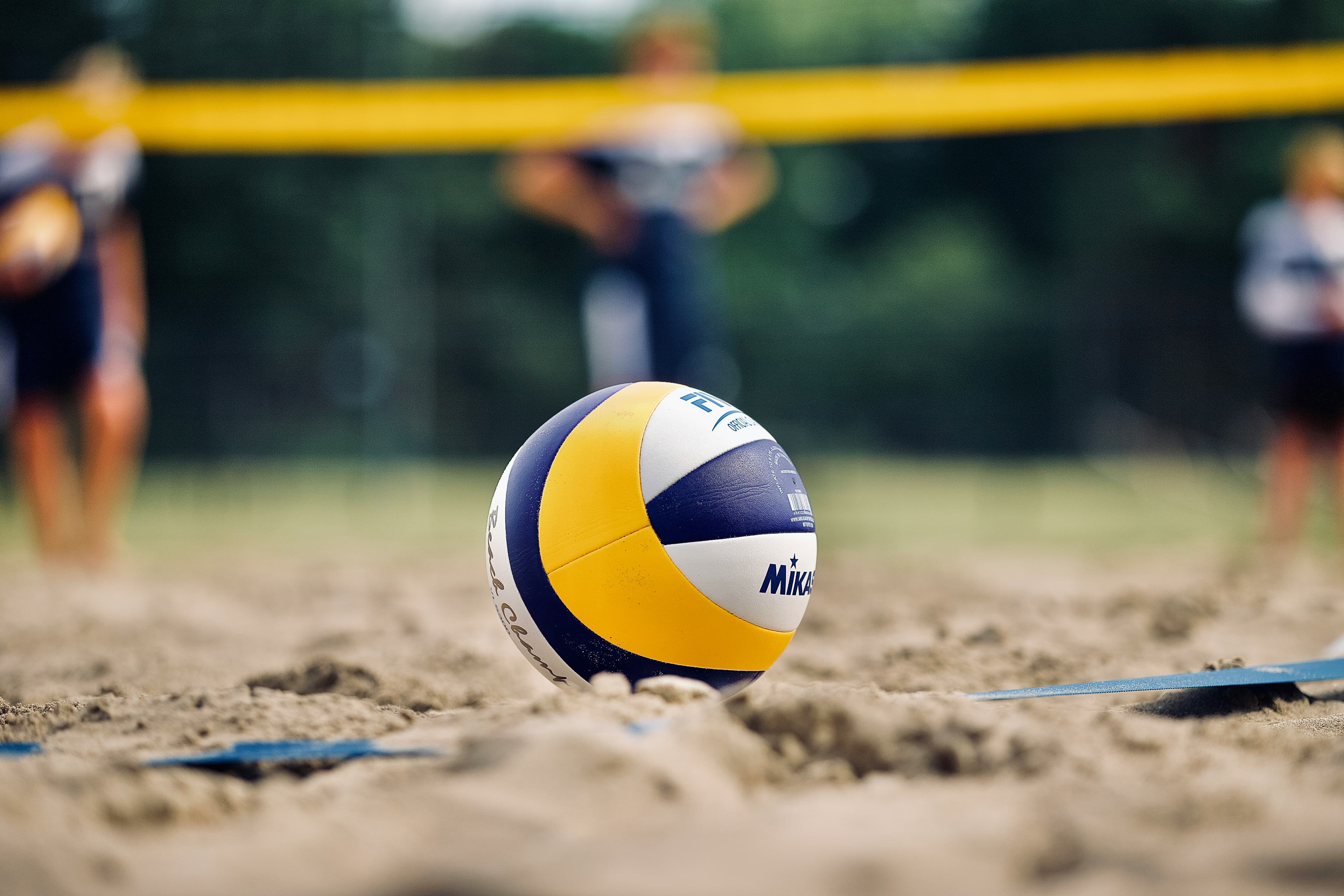 Vôlei de praia na areia